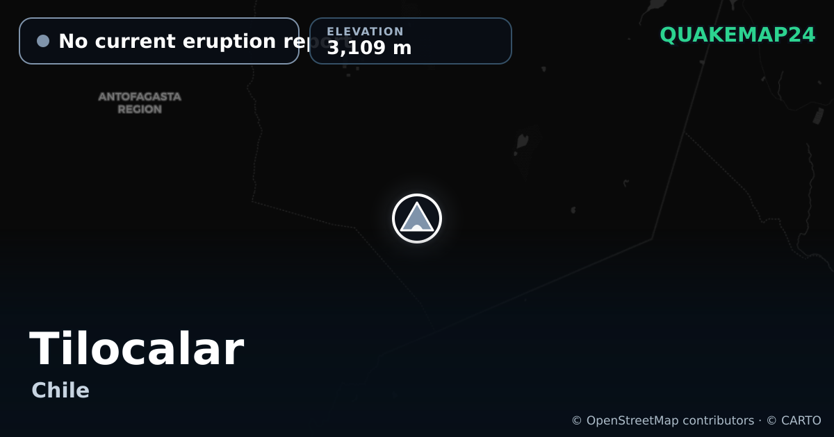 Tilocalar · No current eruption report · 3,109 m