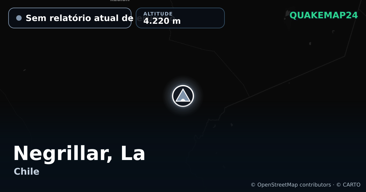 Negrillar, La · Sem relatório atual de erupção · 4.220 m