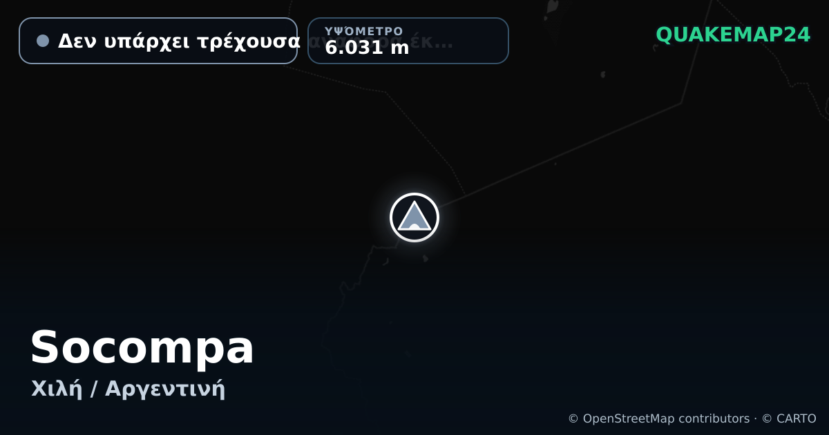 Socompa · Δεν υπάρχει τρέχουσα αναφορά έκρηξης · 6.031 m