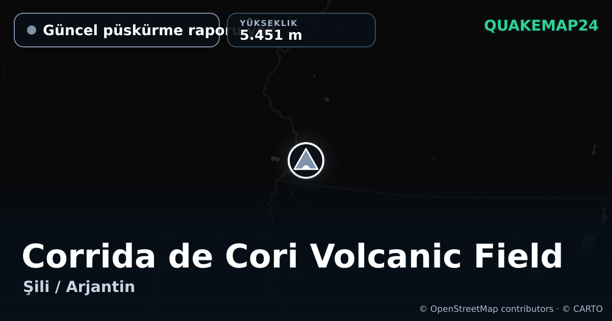 Corrida de Cori Volcanic Field · Güncel püskürme raporu yok · 5.451 m