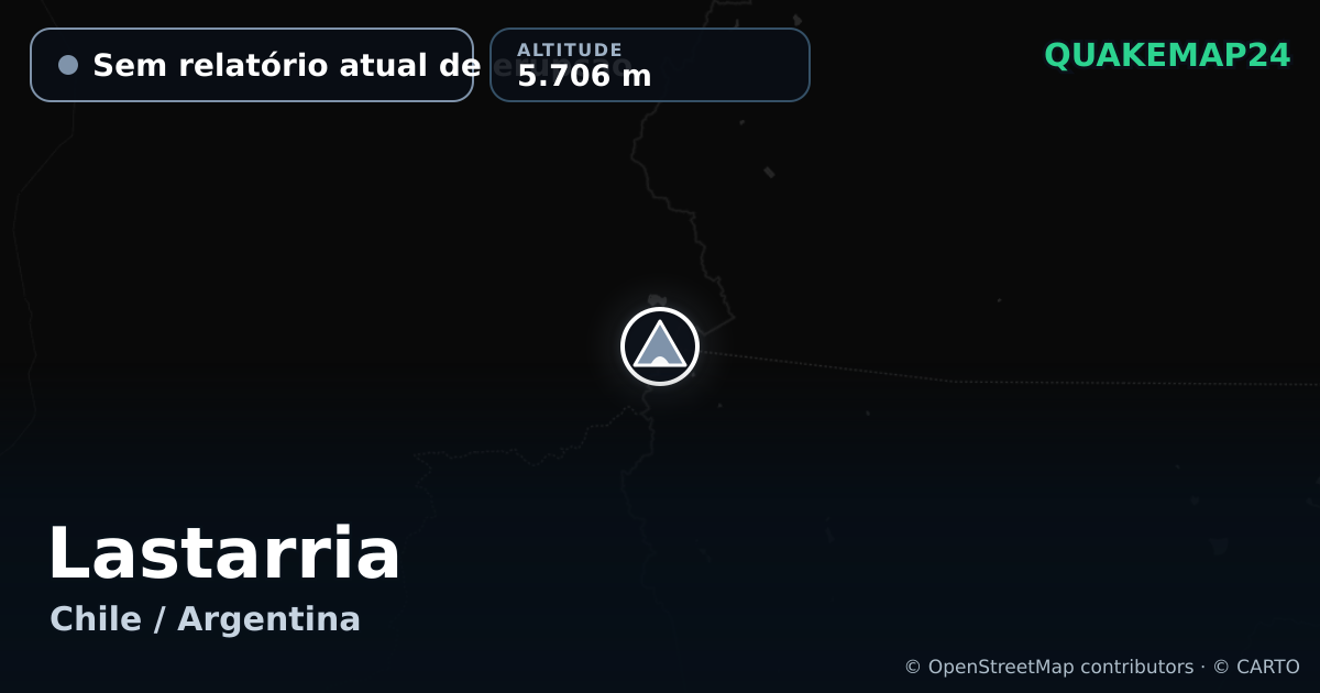 Lastarria · Sem relatório atual de erupção · 5.706 m