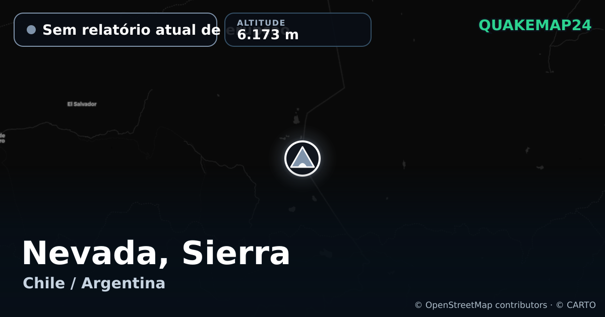 Nevada, Sierra · Sem relatório atual de erupção · 6.173 m
