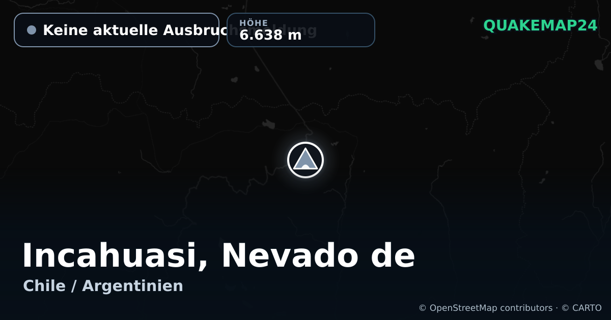 Incahuasi, Nevado de · Keine aktuelle Ausbruchsmeldung · 6.638 m