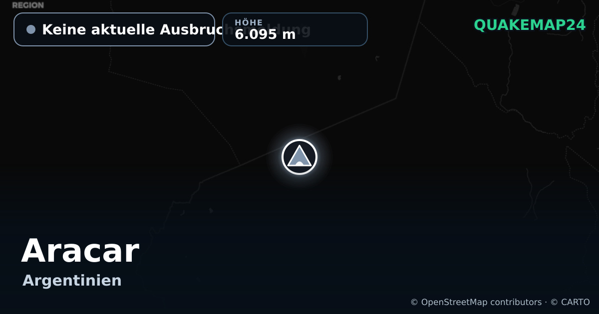 Aracar · Keine aktuelle Ausbruchsmeldung · 6.095 m
