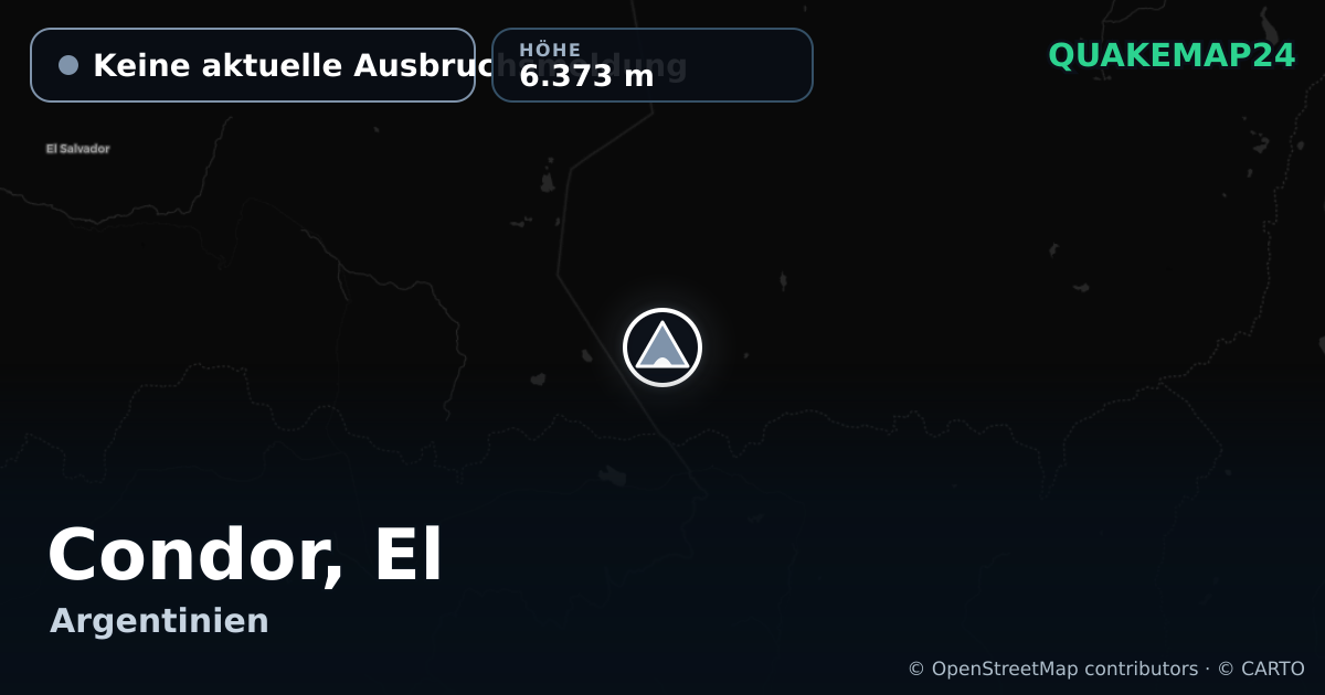 Condor, El · Keine aktuelle Ausbruchsmeldung · 6.373 m
