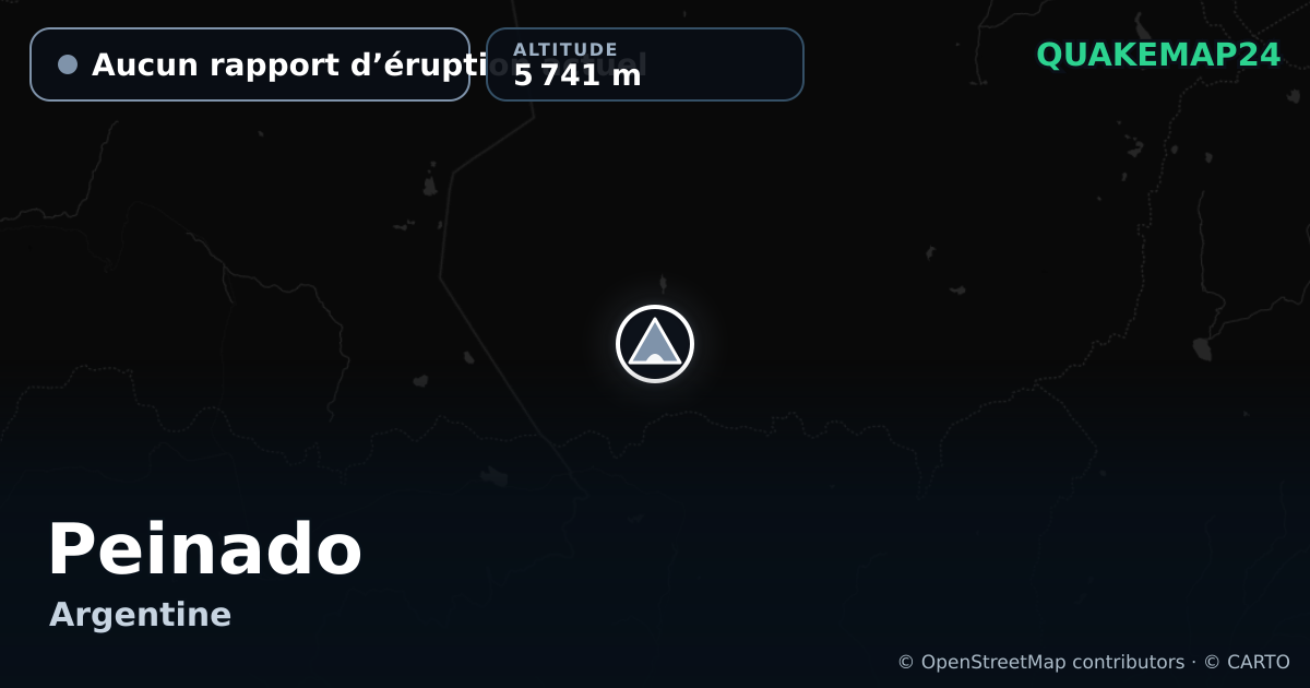 Peinado · Aucun rapport d’éruption actuel · 5 741 m