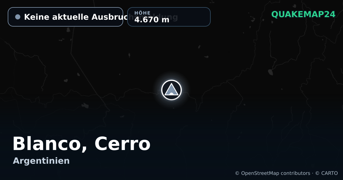 Blanco, Cerro · Keine aktuelle Ausbruchsmeldung · 4.670 m