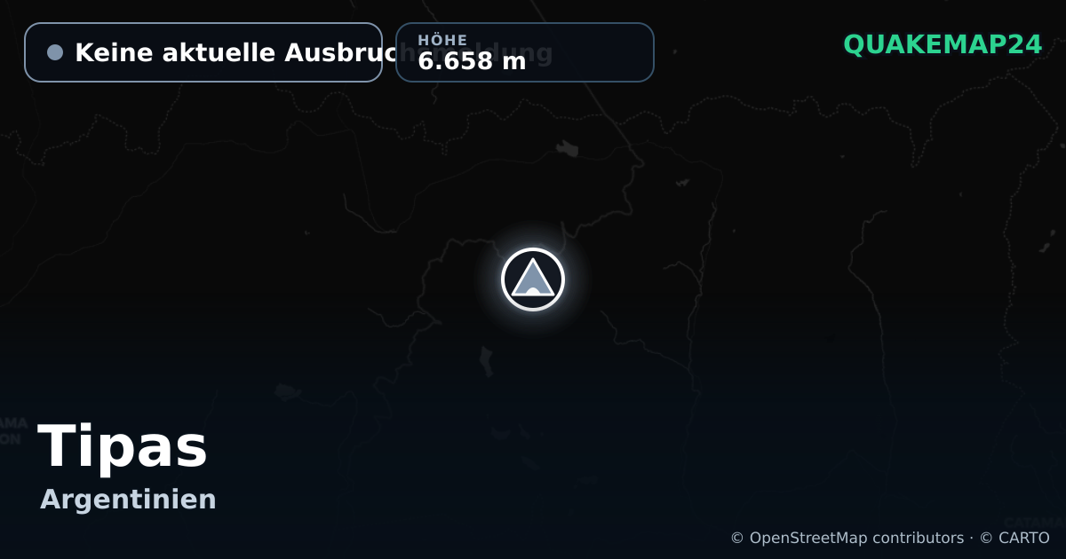 Tipas · Keine aktuelle Ausbruchsmeldung · 6.658 m