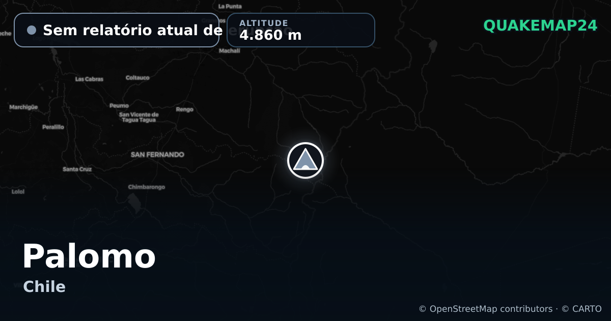 Palomo · Sem relatório atual de erupção · 4.860 m