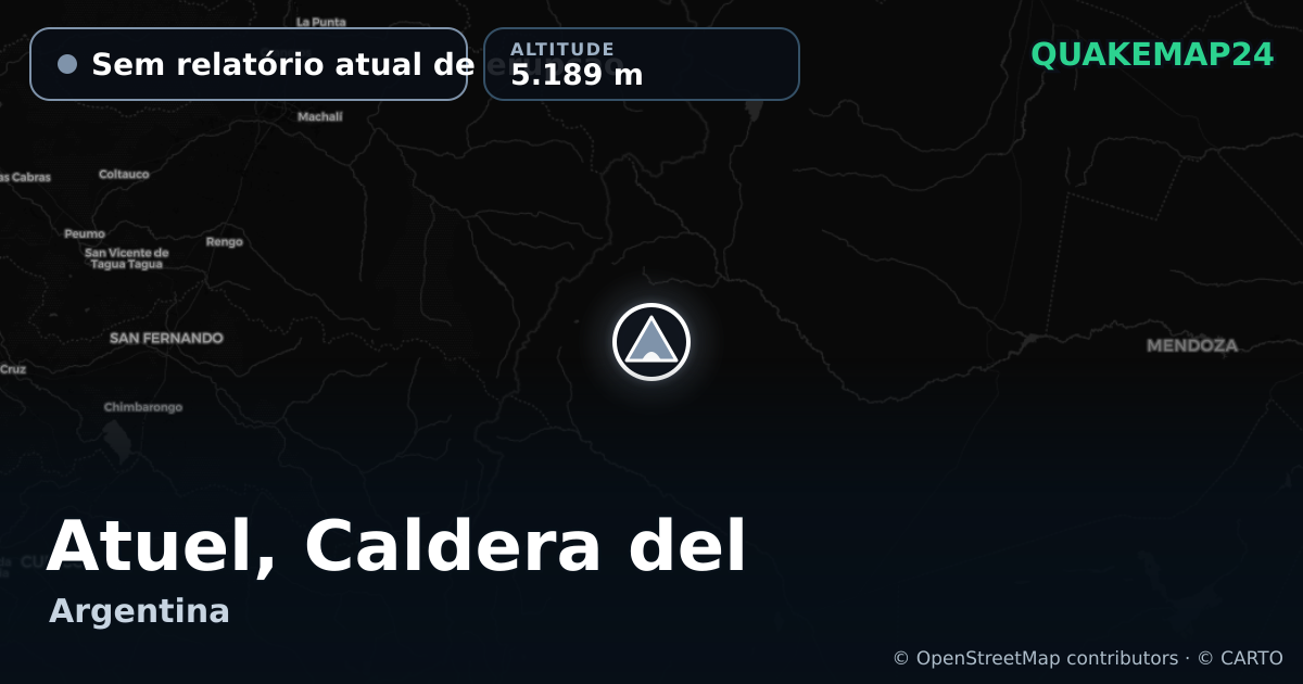 Atuel, Caldera del · Sem relatório atual de erupção · 5.189 m