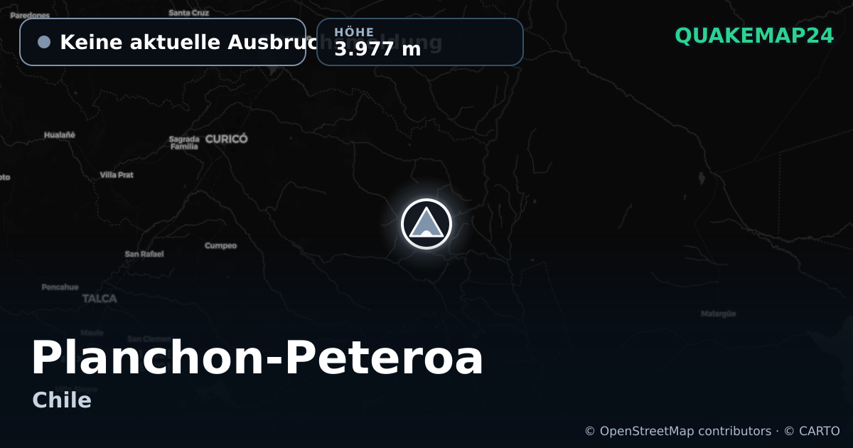 Planchon-Peteroa · Keine aktuelle Ausbruchsmeldung · 3.977 m