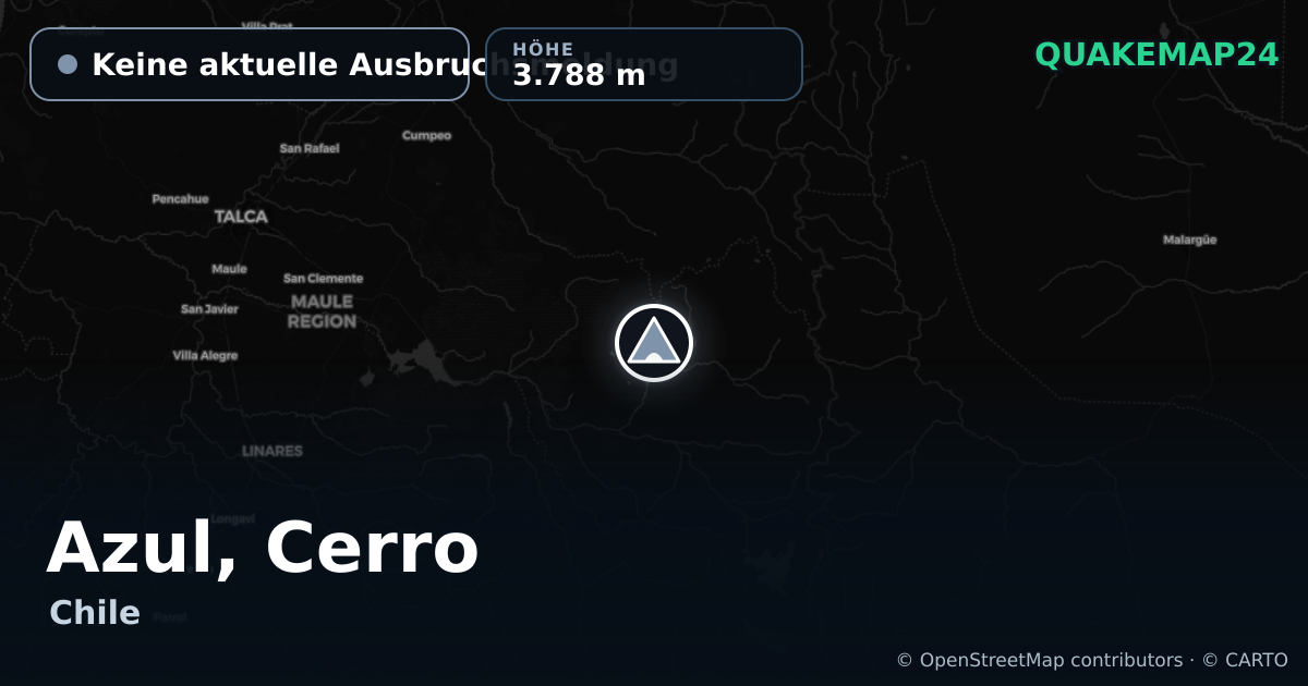 Azul, Cerro · Keine aktuelle Ausbruchsmeldung · 3.788 m