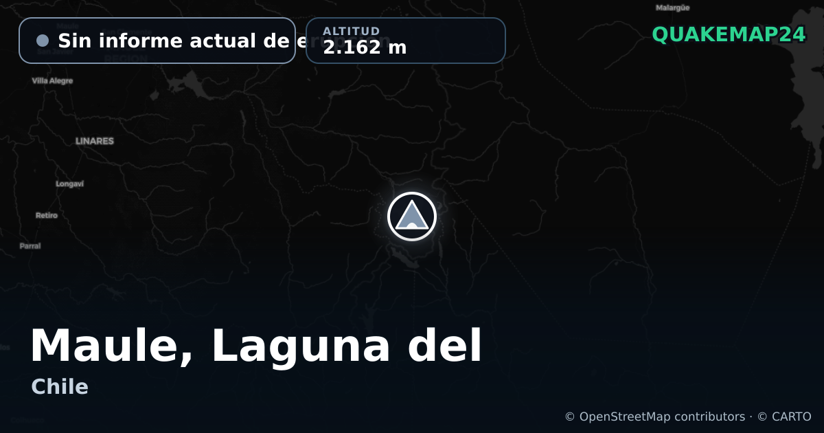 Maule, Laguna del · Sin informe actual de erupción · 2.162 m