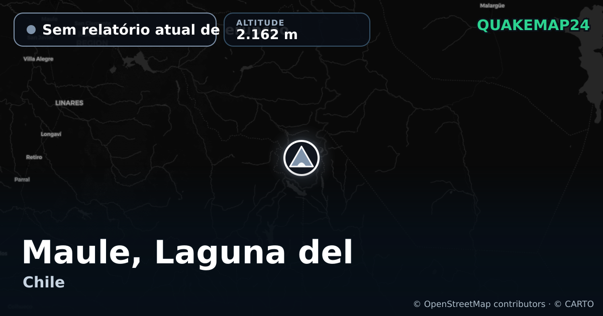 Maule, Laguna del · Sem relatório atual de erupção · 2.162 m