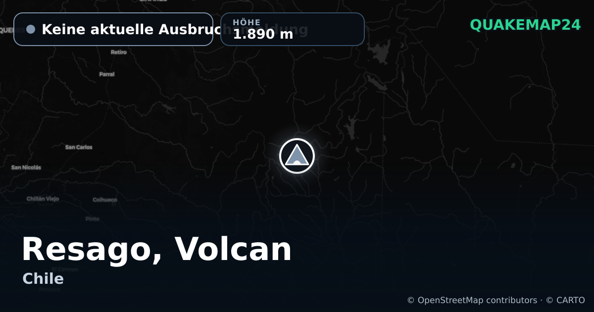 Resago, Volcan · Keine aktuelle Ausbruchsmeldung · 1.890 m