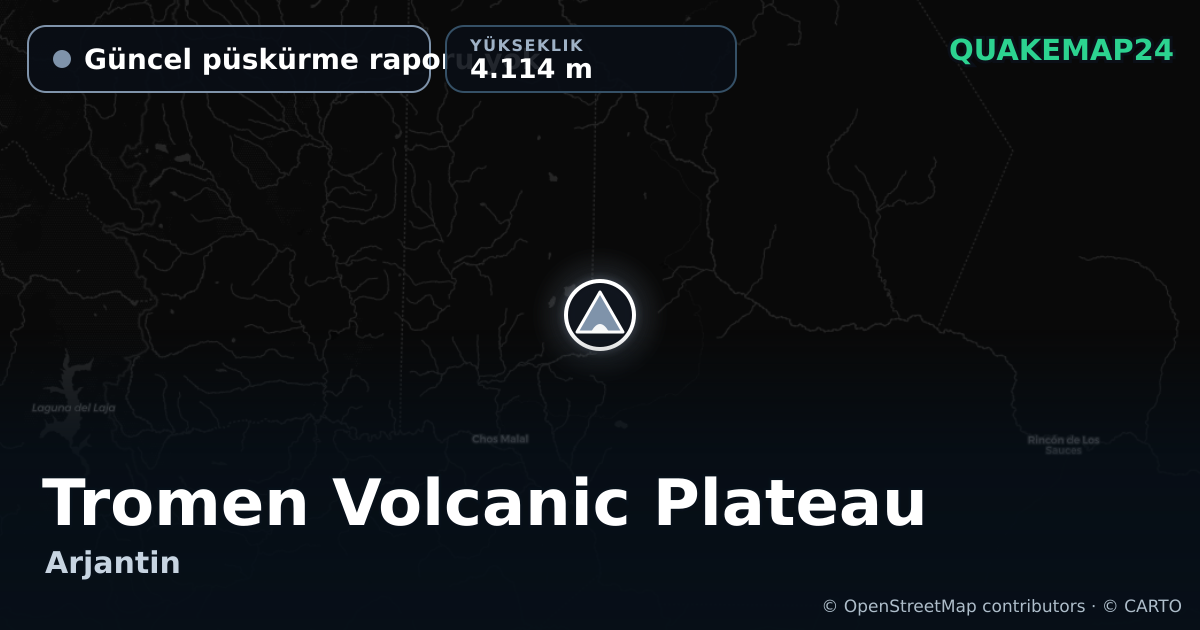 Tromen Volcanic Plateau · Güncel püskürme raporu yok · 4.114 m