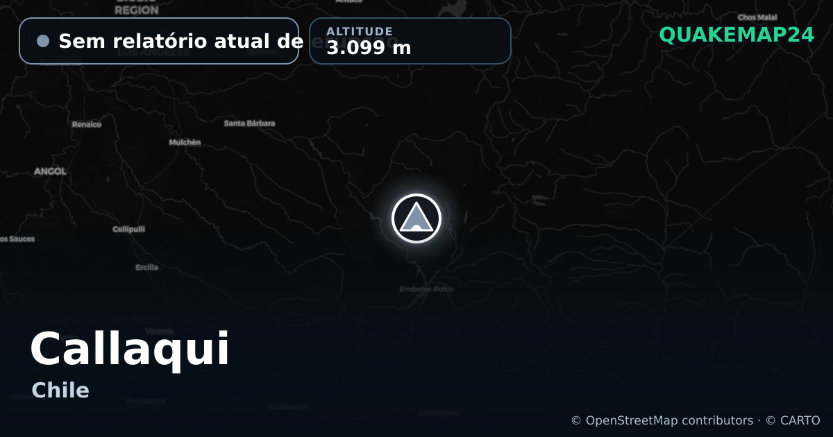 Callaqui · Sem relatório atual de erupção · 3.099 m