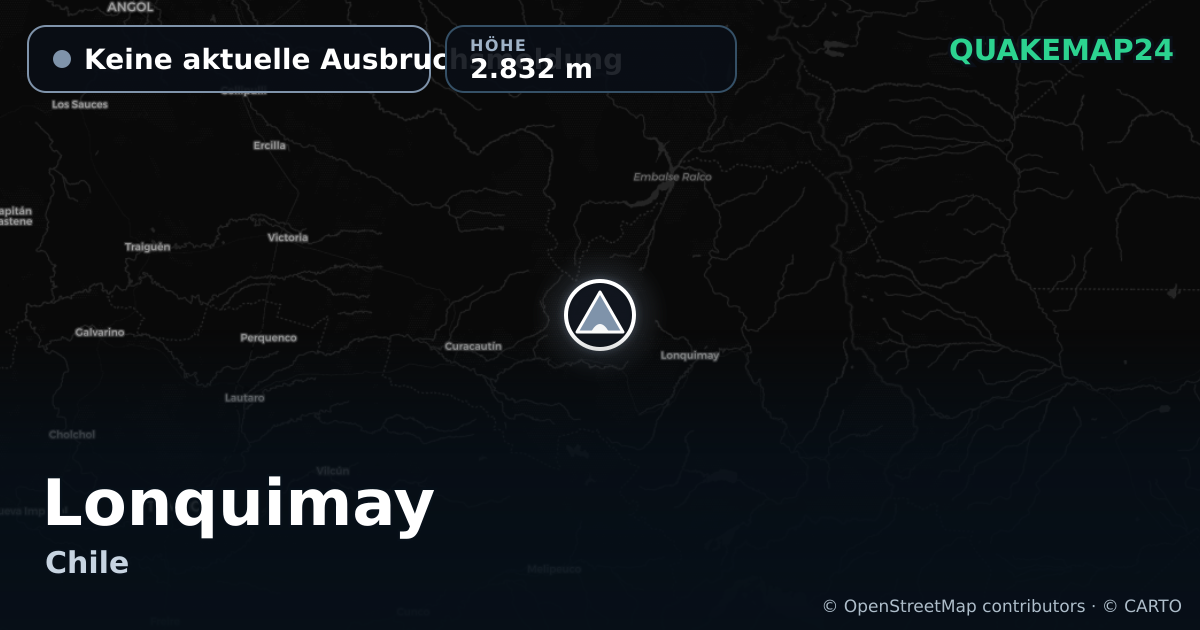 Lonquimay · Keine aktuelle Ausbruchsmeldung · 2.832 m