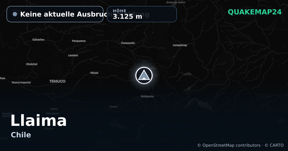 Llaima · Keine aktuelle Ausbruchsmeldung · 3.125 m