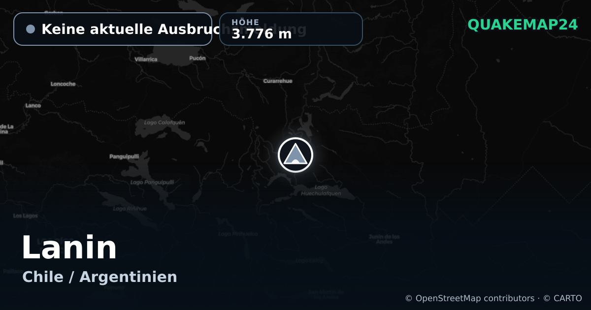 Lanin · Keine aktuelle Ausbruchsmeldung · 3.776 m