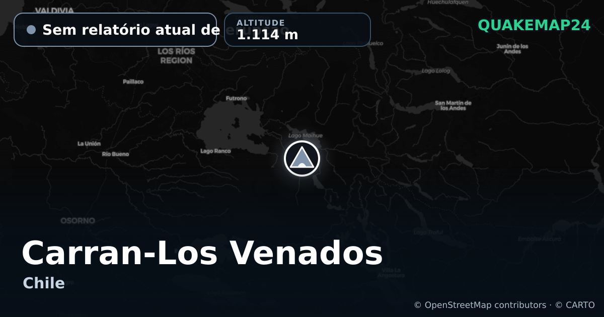 Carran-Los Venados · Sem relatório atual de erupção · 1.114 m