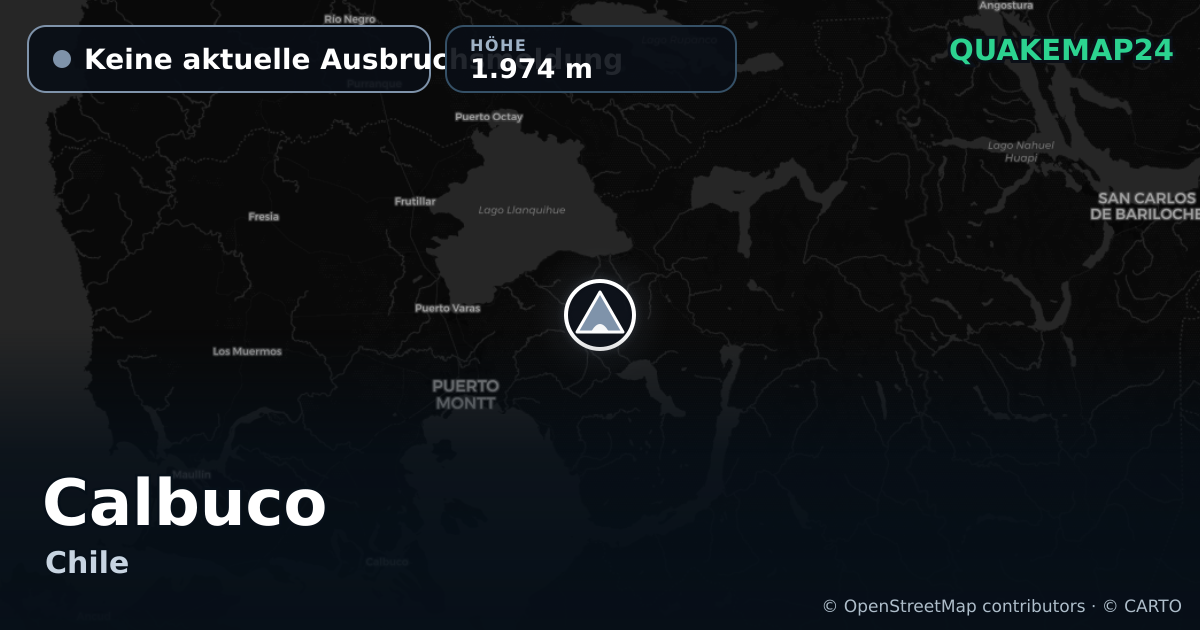 Calbuco · Keine aktuelle Ausbruchsmeldung · 1.974 m
