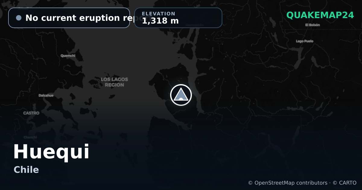 Huequi · No current eruption report · 1,318 m