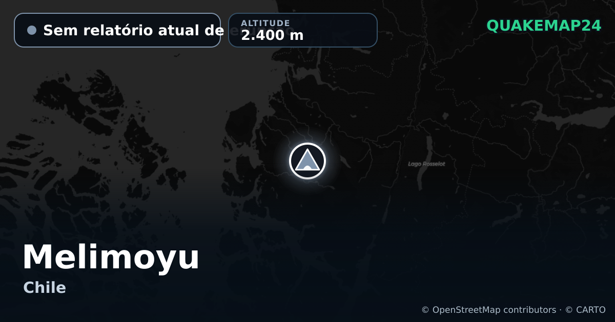 Melimoyu · Sem relatório atual de erupção · 2.400 m
