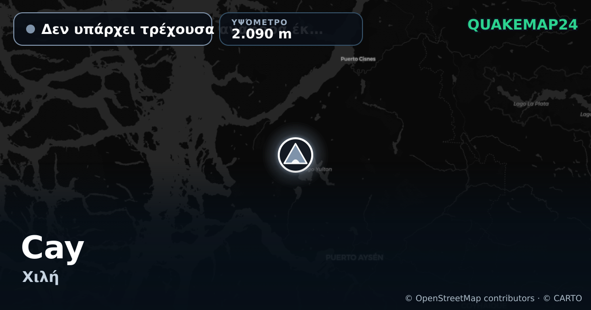 Cay · Δεν υπάρχει τρέχουσα αναφορά έκρηξης · 2.090 m