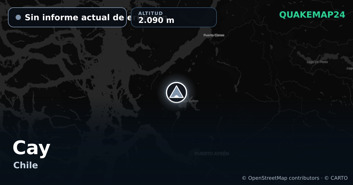 Cay · Sin informe actual de erupción · 2.090 m