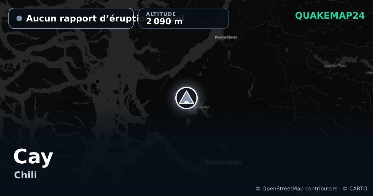 Cay · Aucun rapport d’éruption actuel · 2 090 m
