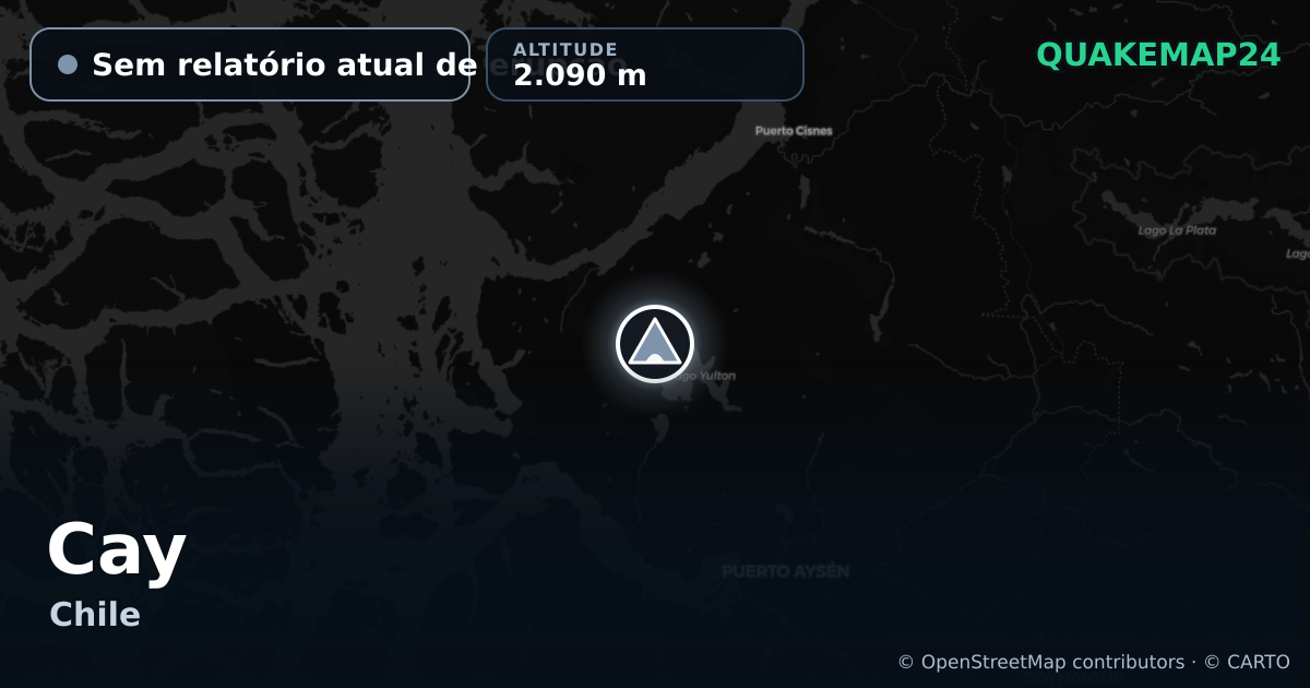 Cay · Sem relatório atual de erupção · 2.090 m