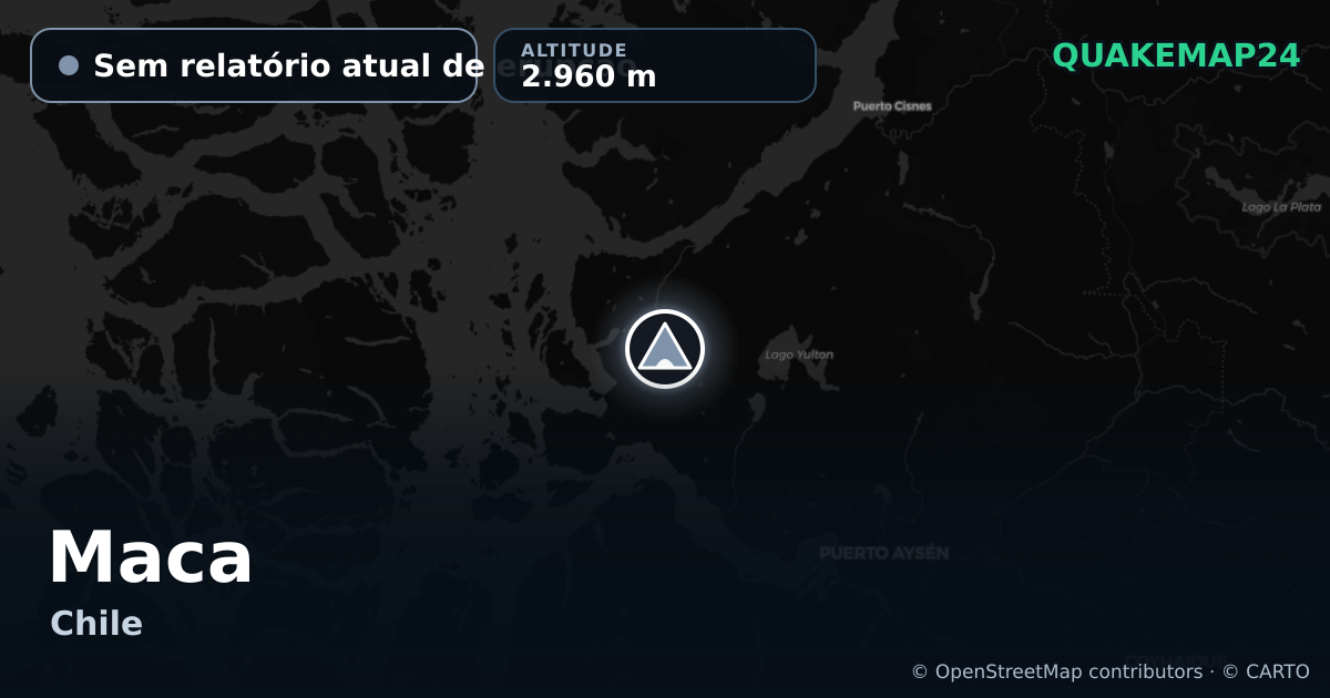 Maca · Sem relatório atual de erupção · 2.960 m