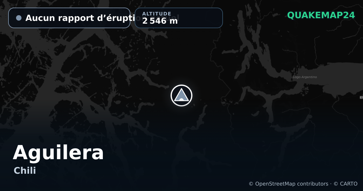 Aguilera · Aucun rapport d’éruption actuel · 2 546 m