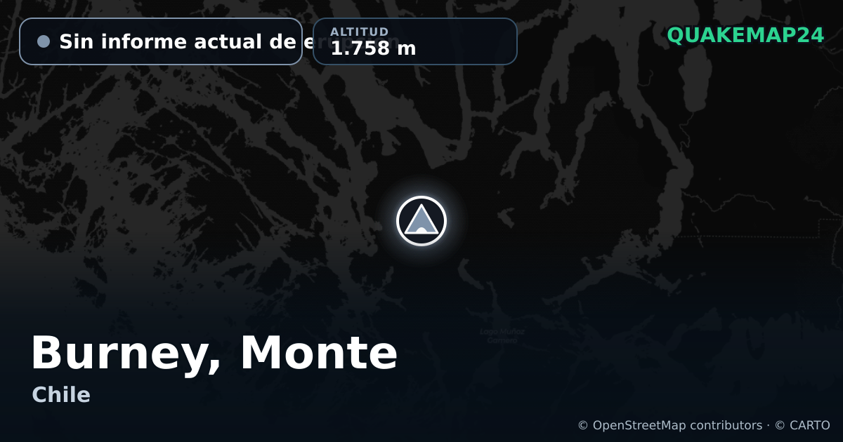 Burney, Monte · Sin informe actual de erupción · 1.758 m