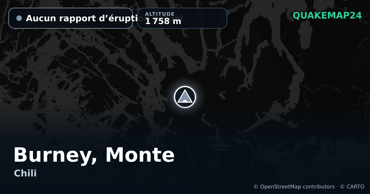 Burney, Monte · Aucun rapport d’éruption actuel · 1 758 m