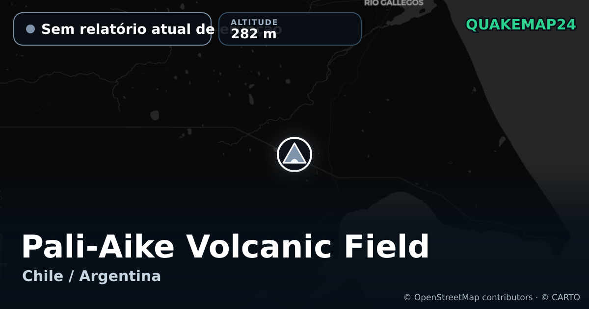 Pali-Aike Volcanic Field · Sem relatório atual de erupção · 282 m
