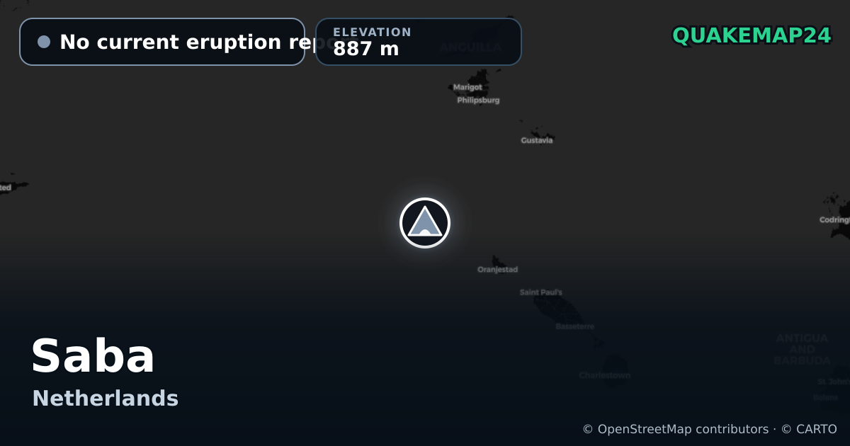 Saba · No current eruption report · 887 m