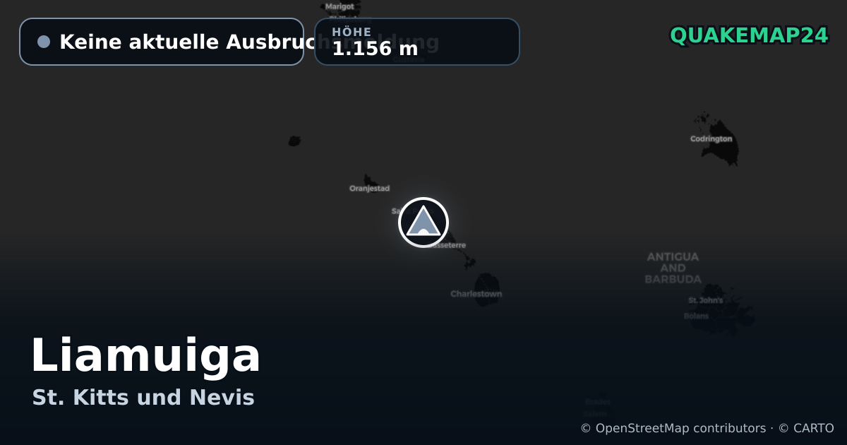 Liamuiga · Keine aktuelle Ausbruchsmeldung · 1.156 m