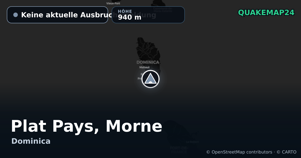 Plat Pays, Morne · Keine aktuelle Ausbruchsmeldung · 940 m