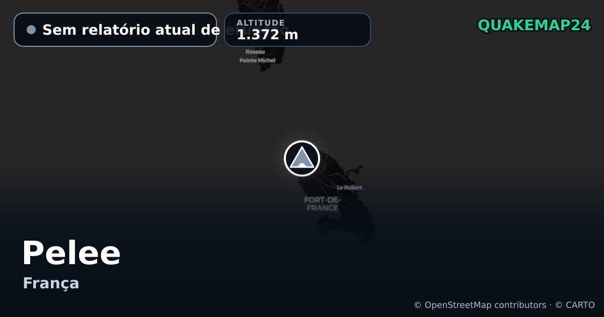 Pelee · Sem relatório atual de erupção · 1.372 m