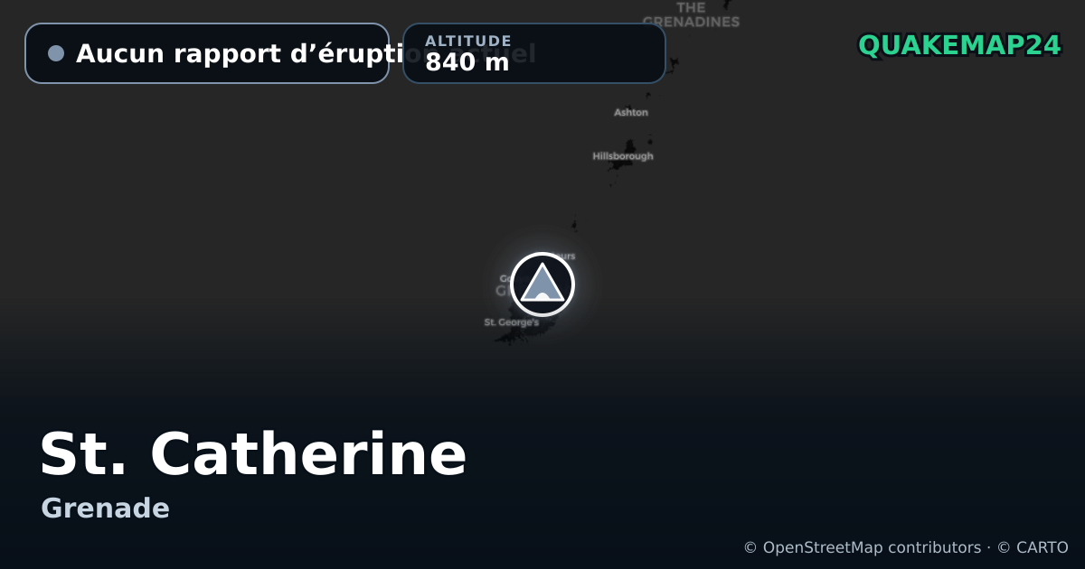 St. Catherine · Aucun rapport d’éruption actuel · 840 m