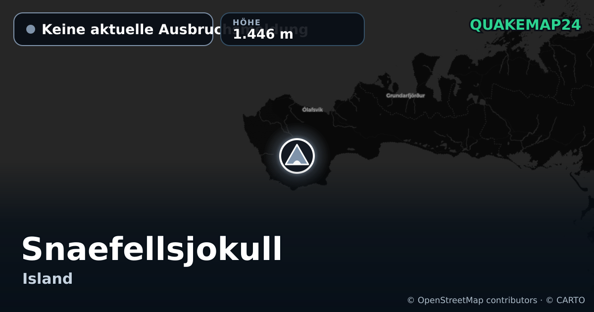 Snaefellsjokull · Keine aktuelle Ausbruchsmeldung · 1.446 m