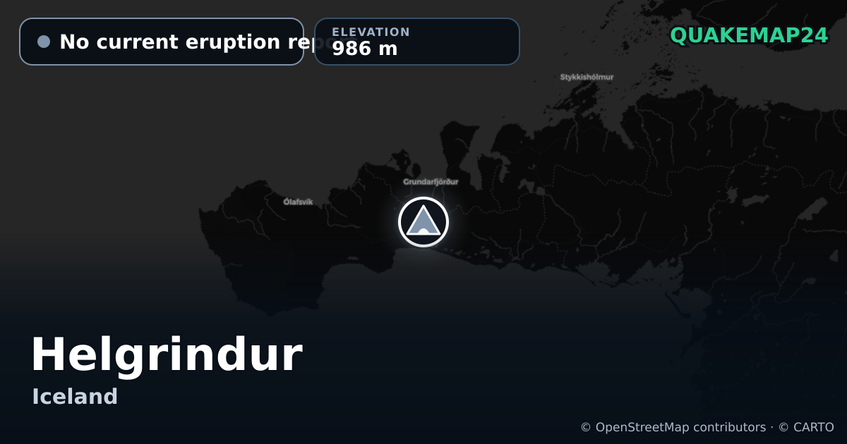 Helgrindur · No current eruption report · 986 m