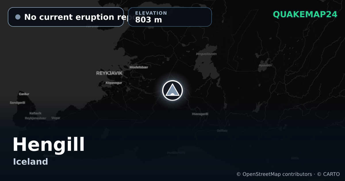 Hengill · No current eruption report · 803 m