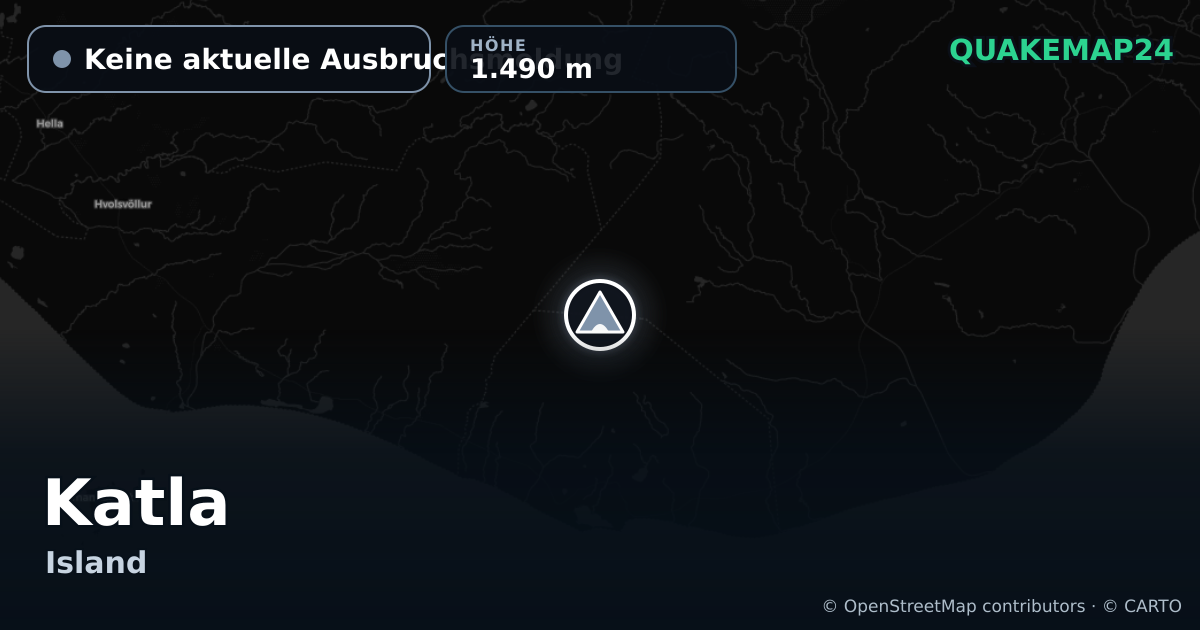 Katla · Keine aktuelle Ausbruchsmeldung · 1.490 m
