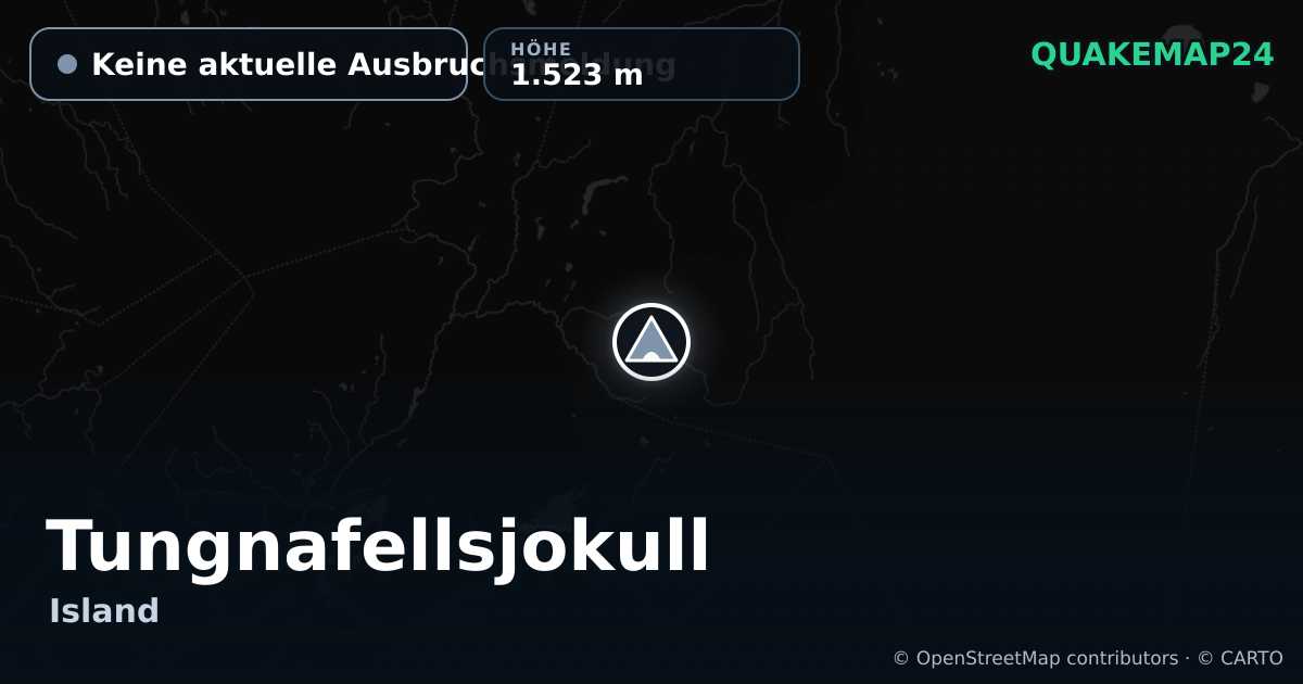 Tungnafellsjokull · Keine aktuelle Ausbruchsmeldung · 1.523 m