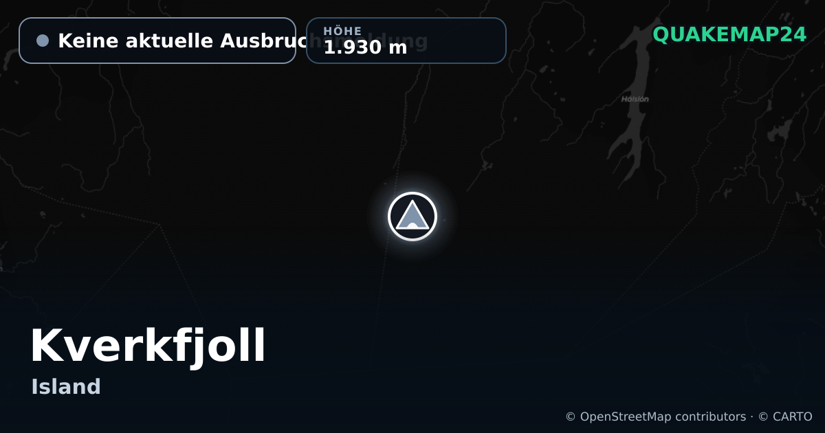 Kverkfjoll · Keine aktuelle Ausbruchsmeldung · 1.930 m