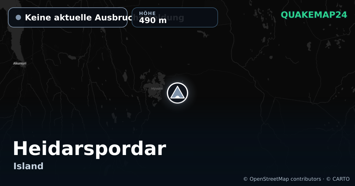 Heidarspordar · Keine aktuelle Ausbruchsmeldung · 490 m