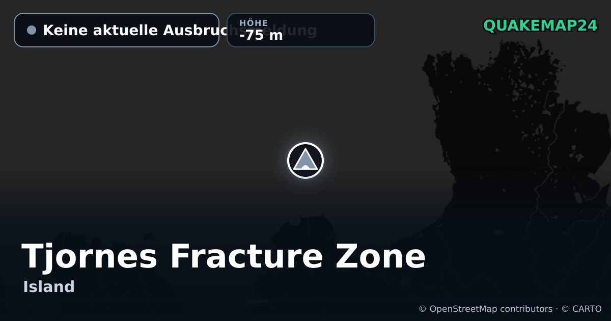 Tjornes Fracture Zone · Keine aktuelle Ausbruchsmeldung · -75 m